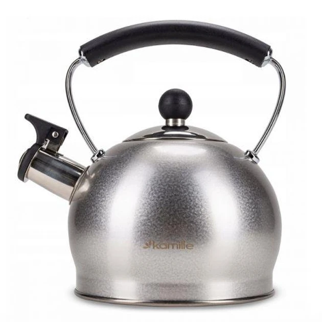Чайник із нержавіючої сталі 2л зі свистком Kamille KM-0871, фото 1
