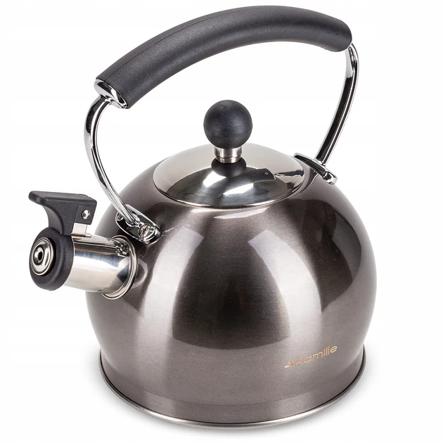 Чайник з нержавіючої сталі Kamille KM-0872 2л з свистком