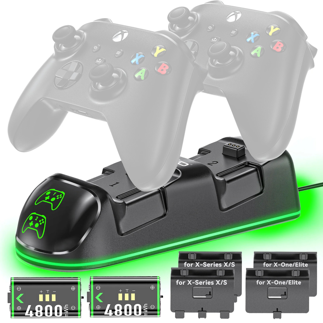 Заряджання та два акумулятори для геймпада Xbox 4800mWh OIVO IV-BX313X