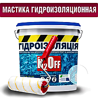 Гідроізоляція універсальна акрилова фарба мастика H2Off Прозора 3 кг