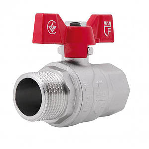 Кран кульовий SD Forte 1" ВН для води (метелик) SF607W25
