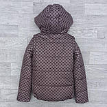 Демісезонна куртка жилетка 2в1 для дівчинки підлітка на весну осінь Дитяча Осіння курточка трансформер 152, фото 4