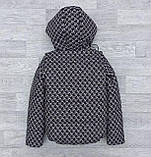 Демісезонна куртка жилетка 2в1 для підлітка дівчинки на весну осінь Дитяча Осіння модна демі курточка 152, фото 4