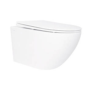 Унітаз підвісний Qtap Jay безобідковий із сидінням Soft-close