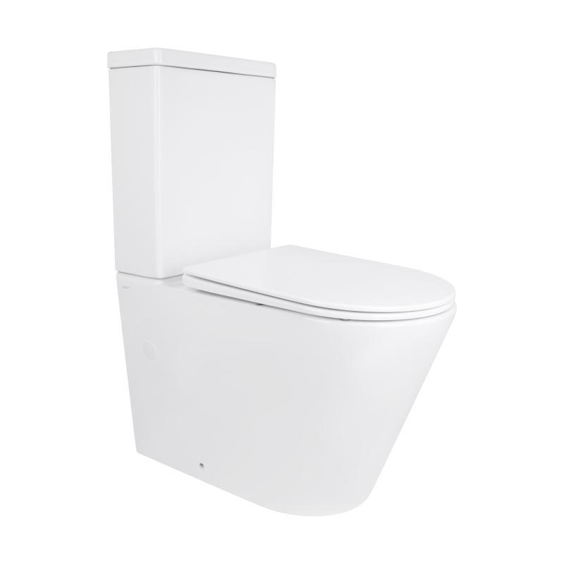 Унітаз-компакт Qtap Stork безобідковий із сидінням Soft-close