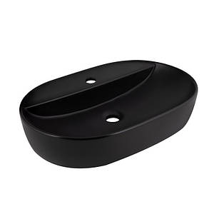 Раковина-чаша Qtap Scorpio 610x400x120 Matt black QT142203MBMBN