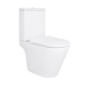 Унітаз підлоговий Qtap Dove Rimless безобідковий із сидінням Soft-close WHITE QT06228380BW