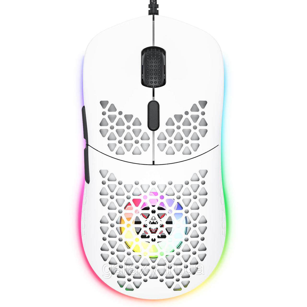 Миша ігровая ONIKUMA дротова с RGB підсвічуванням Gaming CW911 white