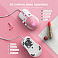 Миша ігрова ONIKUMA дротова з підсвічуванням  Gaming CW916 white-pink, фото 7