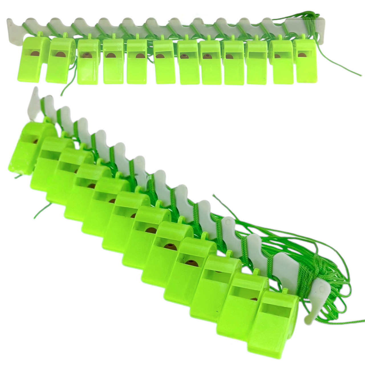 Свисток спортивний на мотузці набір 12 шт, фото 1