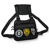 Чоловіча сумка через плече оригінал, Чоловіча брезентова сумка через плече Тактична меседжер QS-64, фото 2