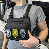 Чоловіча сумка через плече оригінал, Чоловіча брезентова сумка через плече Тактична меседжер QS-64, фото 5