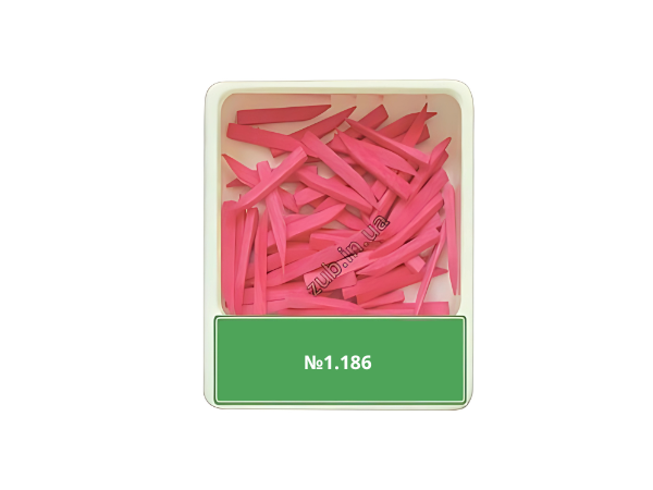 Клини дерев'яні рожеві №1.186 (100 шт.), фото 1