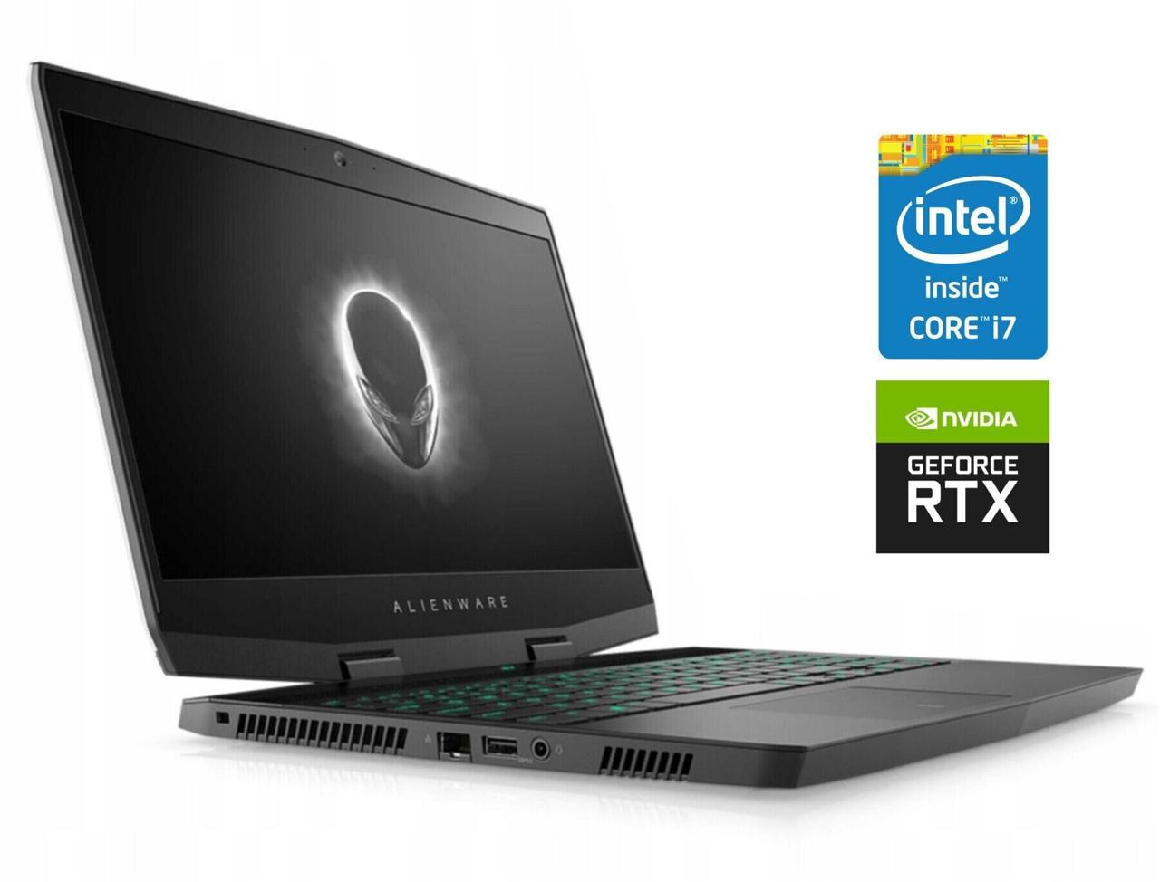 Ігровий ноутбук Б-клас Dell Alienware m15/ 15.6" 1920x1080/ i7-8750H/ 16GB RAM/ 512GB SSD/ RTX 2060 6GB