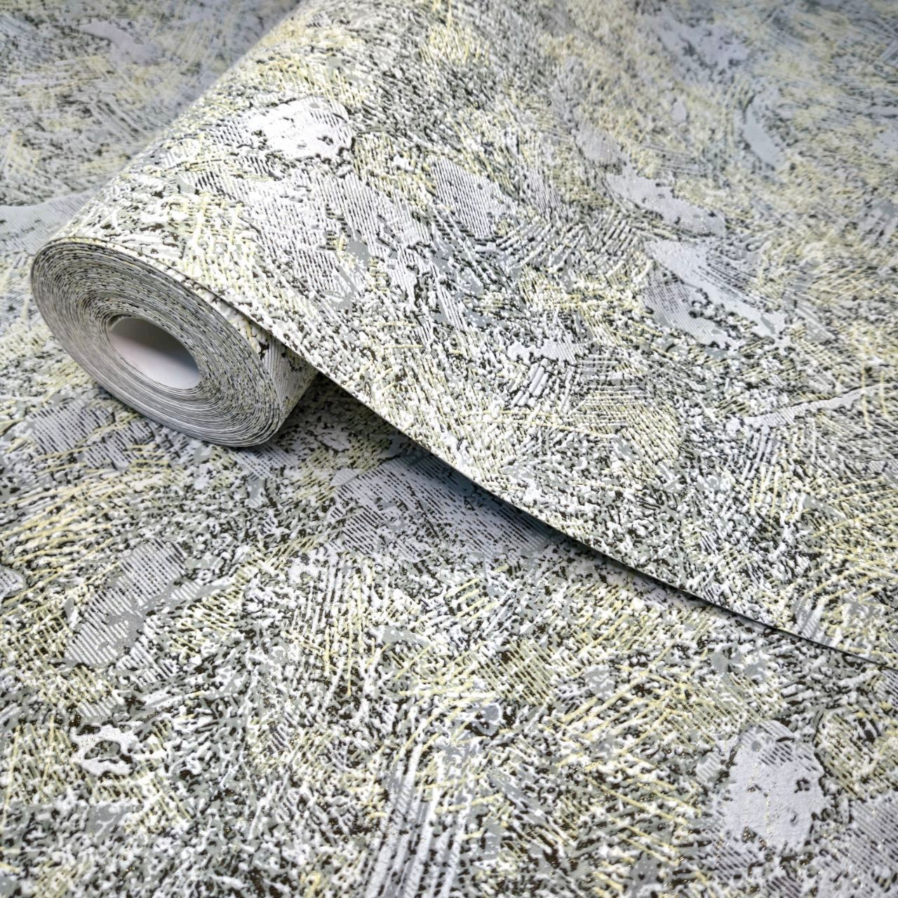 Шпалери вінілові 10×0.53м Слов'янські 5778-04, зелені під штукатурку в спальню, зал, коридор, вітальню, дитячу кімнату, фото 1