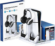 Підставка PS5 Fat/Slim з охолодженням заряджання для геймпада OIVO IV-P5246XW