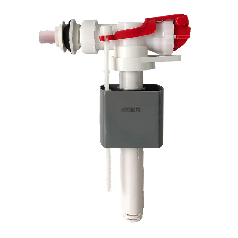 Арматура наповнювальна Koer KT-0106-3/8" з боковим під'єднанням і пластиковою різзю 3/8" (KR5337, фото 1