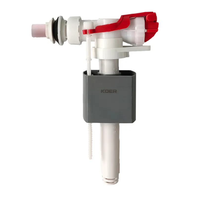 Арматура наповнювальна Koer KT-0106-1/2" з боковим під'єднанням і пластиковою різзю 1/2" (KR5336, фото 1