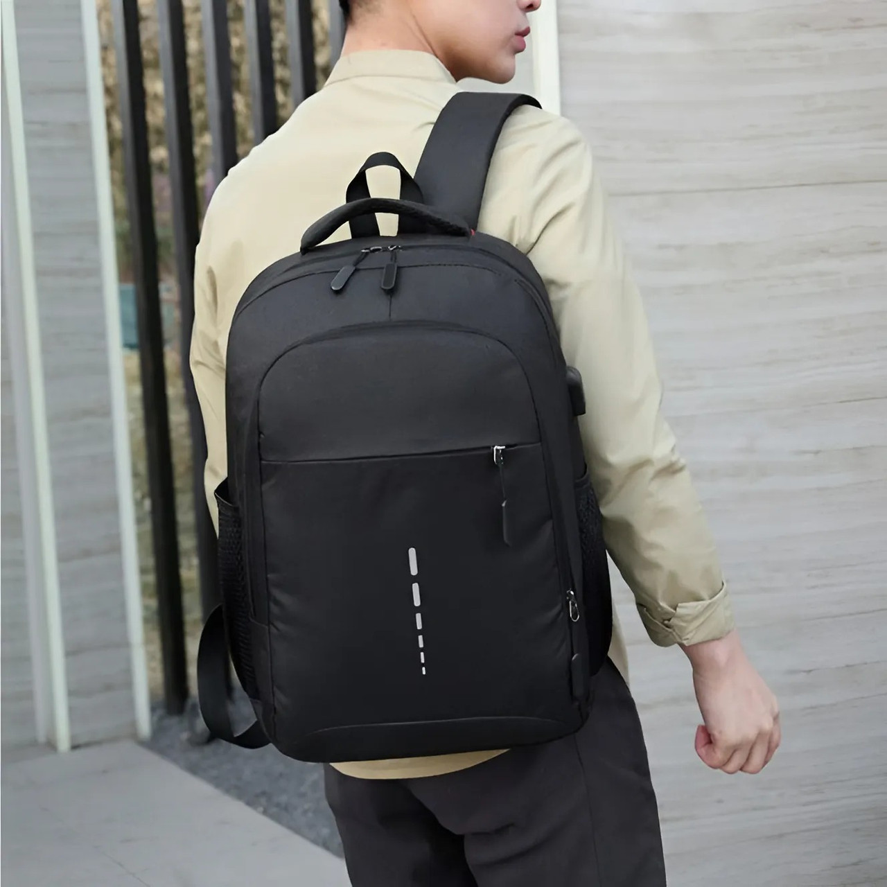 Рюкзак/портфель для ноутбука для діагоналі 13/14/15,6 дюйма Laptop Backpack чорний (GS-103063)