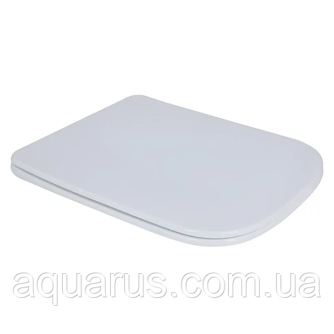 Сидіння-кришка для унітазу Mixxus SEAT COVER QUADRO-2001 з мікроліфтом 450x360x60mm (MI6717), фото 1
