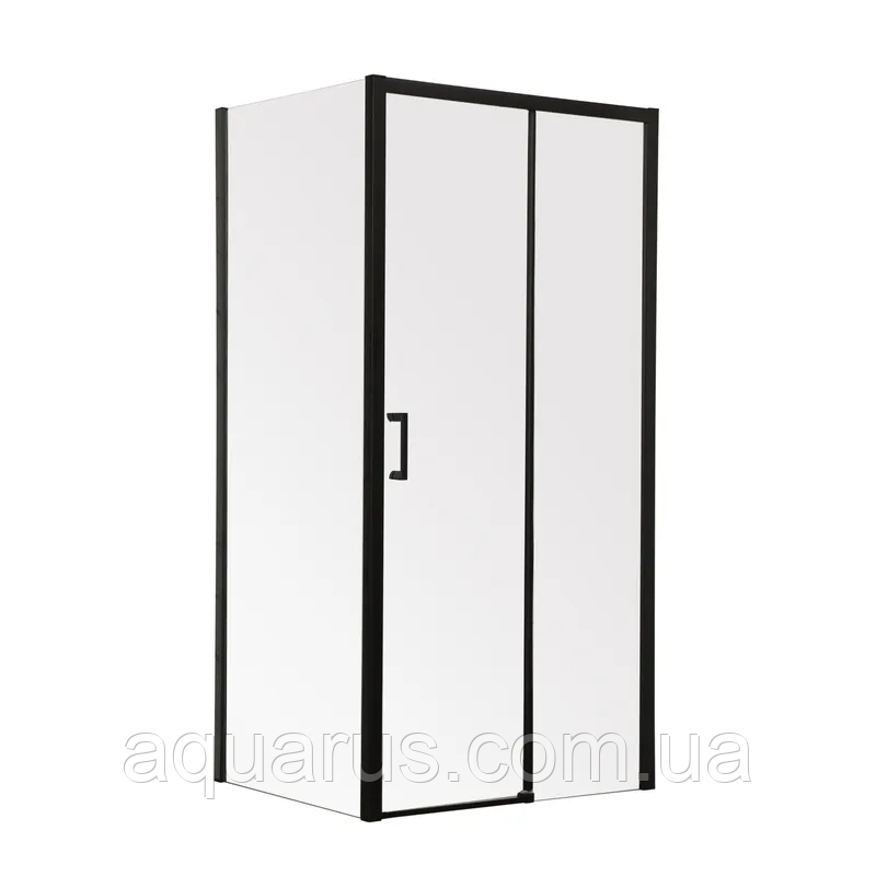 Душова кабіна без піддону Mixxus Premium DIVERSE SC03-120x80x195-TR Black прозоре скло 6мм (MI6868)