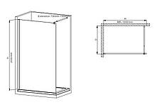 Душова перегородка Mixxus Premium FLAT SP01-100x200-TR Chrome Walk-In прозоре скло 8мм (MI6851), фото 4