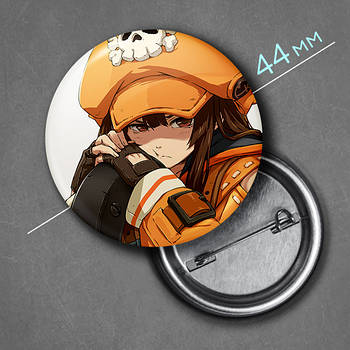 "Мей (Гілті Гір / Guilty Gear)" значок круглий на булавці Ø44 мм