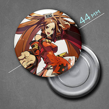 "Джем Курадобері (Гілті Гір / Guilty Gear)" магніт круглий Ø44 мм