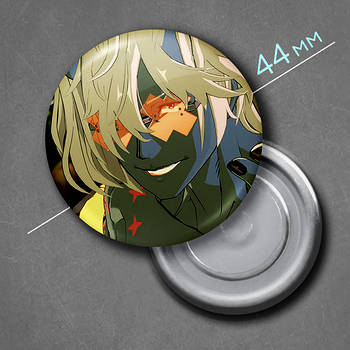 "Хепі Хаос (Гілті Гір / Guilty Gear)" магніт круглий Ø44 мм