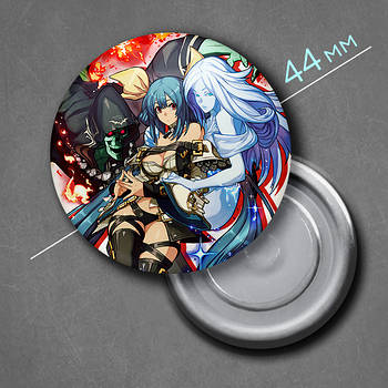 "Діззі (Гілті Гір / Guilty Gear)" магніт круглий Ø44 мм