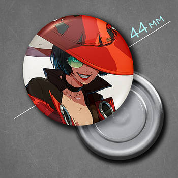 "Ай Но (Гілті Гір / Guilty Gear)" магніт круглий Ø44 мм
