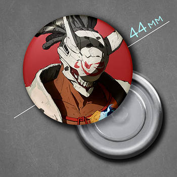 "Нагоріюкі (Гілті Гір / Guilty Gear)" магніт круглий Ø44 мм