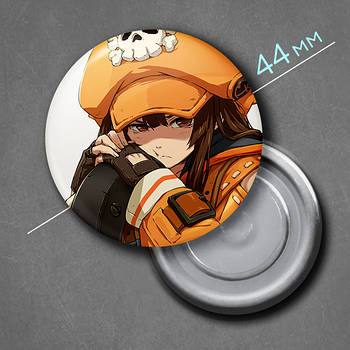 "Мей (Гілті Гір / Guilty Gear)" магніт круглий Ø44 мм