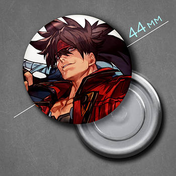 "Сол (Гілті Гір / Guilty Gear)" магніт круглий Ø44 мм