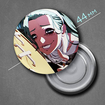 "АБА (Гілті Гір / Guilty Gear)" магніт круглий Ø44 мм