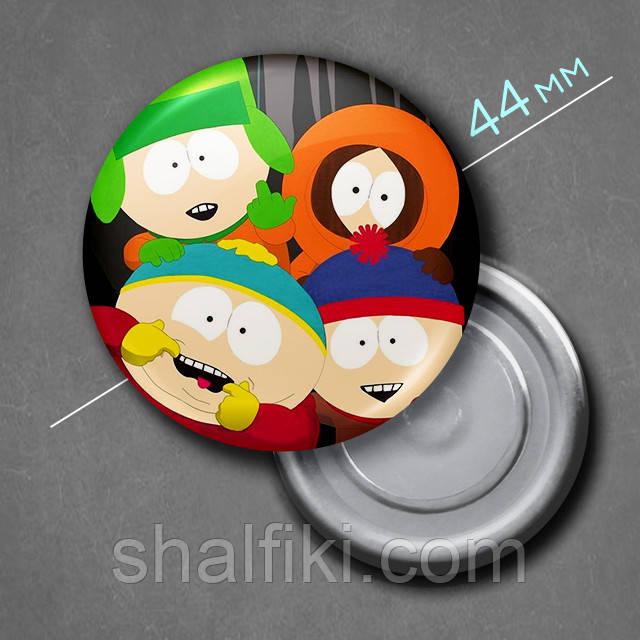 "Південний парк / South Park" магніт круглий Ø44 мм, фото 1
