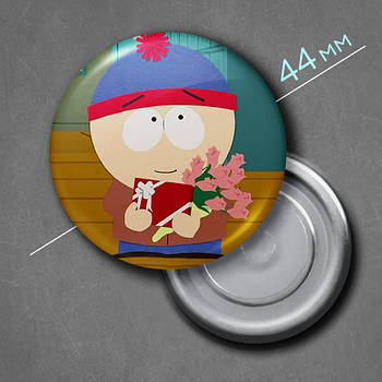 "Стен Марш (Південний парк / South Park)" магніт круглий Ø44 мм