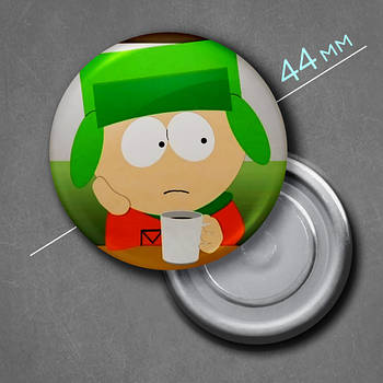 "Кайл Брофловскі (Південний парк / South Park)" магніт круглий Ø44 мм