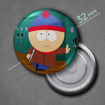 "Стен Марш (Південний парк / South Park)" магніт круглий Ø32 мм