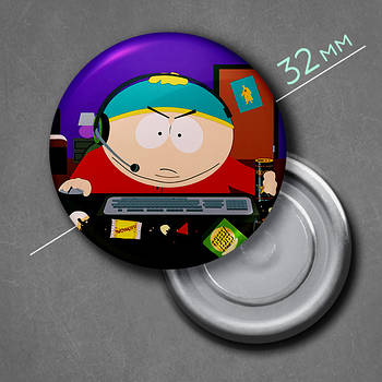 "Ерік Картман (Південний парк / South Park)" магніт круглий Ø32 мм