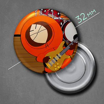 "Кенні Маккормік (Південний парк / South Park)" магніт круглий Ø32 мм