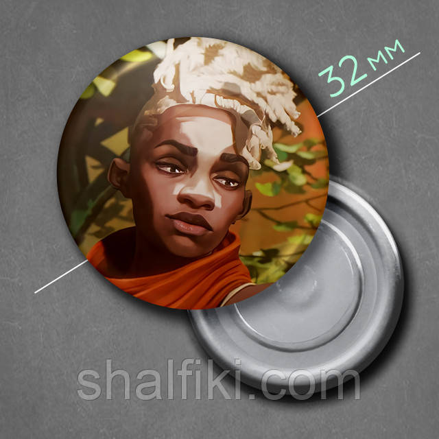 "Екко (Аркейн / Arcane)" магніт круглий Ø32 мм, фото 1