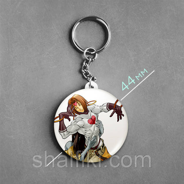 "Заппа (Гілті Гір / Guilty Gear)" брелок круглий Ø44 мм, фото 1