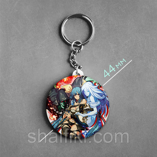 "Діззі (Гілті Гір / Guilty Gear)" брелок круглий Ø44 мм, фото 1