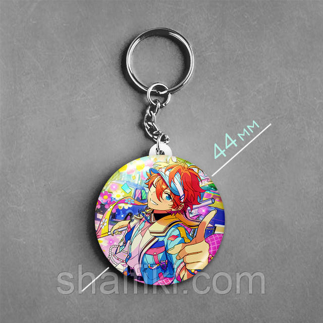 "Субару Акехоші (Aнсамбль Зірок / Ensemble Stars)" брелок круглий Ø44 мм, фото 1