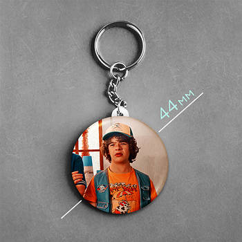 "Дастін Хендерсон (Дивні дива / Stranger Things) " брелок круглий Ø44 мм