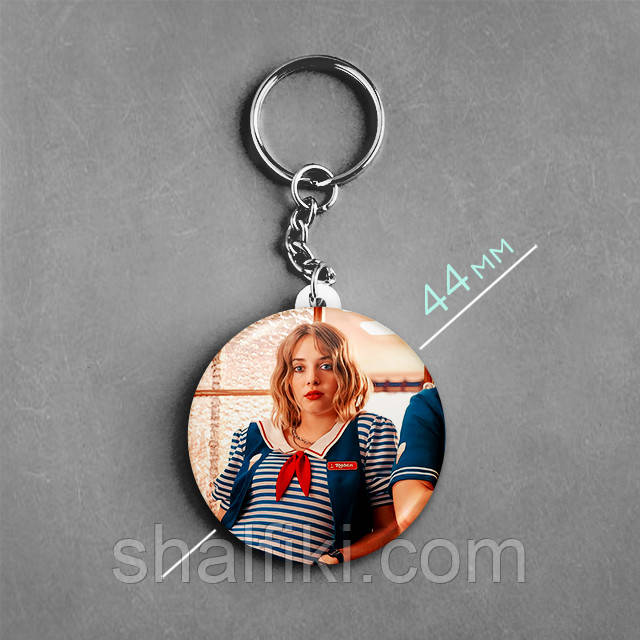 "Робін Баклі (Дивні дива / Stranger Things)" брелок круглий Ø44 мм, фото 1