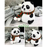 Дитячий силіконовий світильник нічник Панда м'який 14 см з різнокольоровим підсвічуванням (60701), фото 4