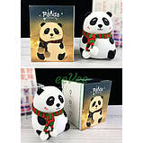 Дитячий силіконовий світильник нічник Панда м'який 14 см з різнокольоровим підсвічуванням (60701), фото 5