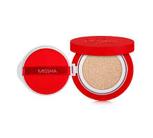 Тональний крем-кушон Missha Velvet Finish Cushion SPF50+/PA+++ №21 neutral light beige, 15г